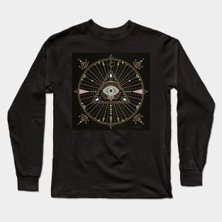 Evil Eye Mandala Long Sleeve T-Shirt